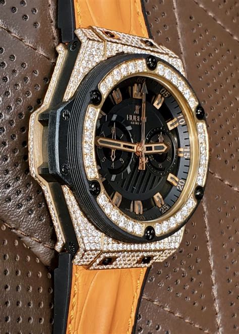 hublot king power rose gold diamond